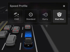 El nuevo Tesla FSD 14 modo Mad Max. (Fuente de la imagen: Sawyer Merritt/X)