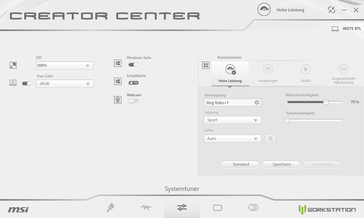 Perfil de energía de Creator Center