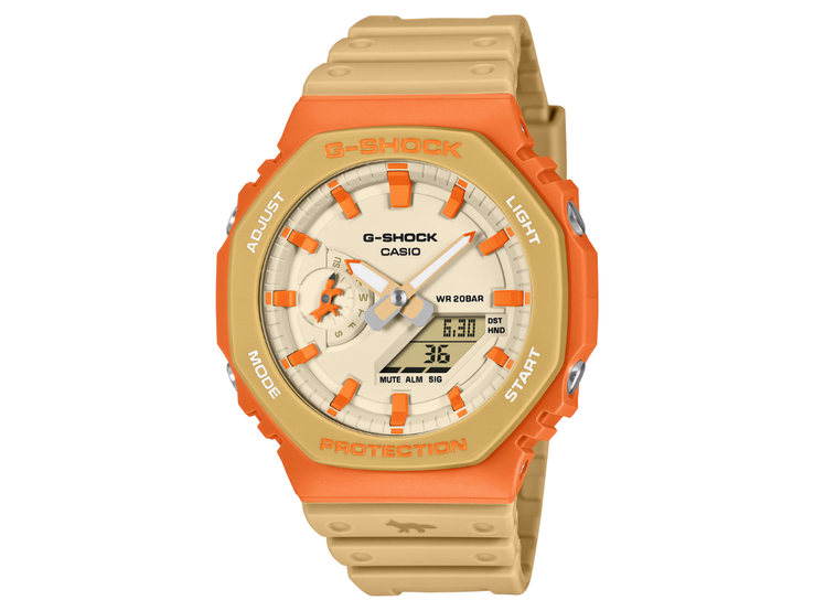El reloj de colaboración Casio G-Shock x Maison Kitsuné. (Fuente de la imagen: Casio, editado)