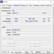 Información del sistema CPU-Z placa base