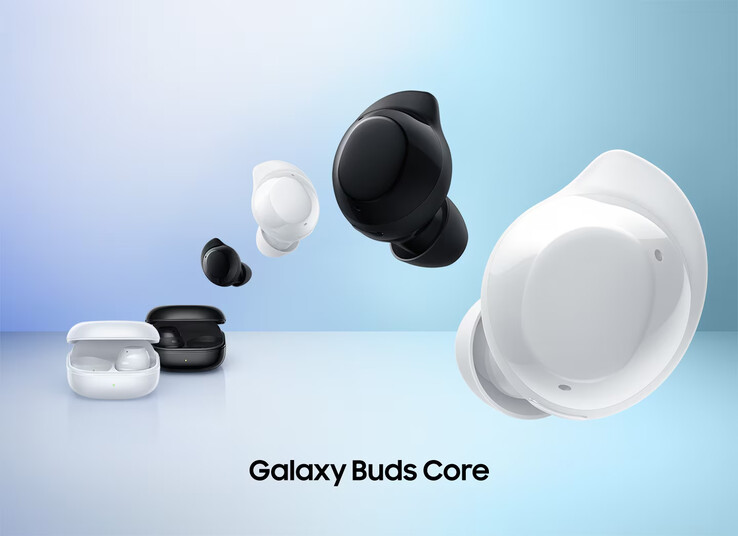 Las dos opciones de color de los Samsung Galaxy Buds Core (Fuente de la imagen: Samsung)