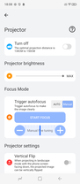 Ajustes de proyección (Fuente de la imagen: Captura de pantalla - Sergey Tarasov - Notebookcheck)