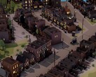 Una imagen que muestra varios edificios en City of Gangsters, ahora con un 80% de descuento en Steam.