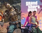 Borderlands 4 (izquierda) saldrá a la venta el 12 de septiembre y GTA 6 (derecha) aún no tiene fecha exacta de lanzamiento. (Fuente de la imagen: Steam y Take-Two, editado)