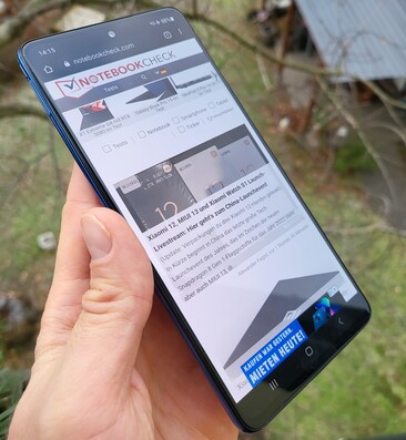 Samsung Galaxy M52 prueba 5G