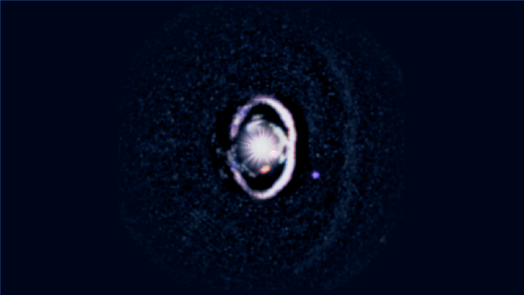 Una imagen del sistema WISPIT mostrando el WISPIT 2b (Fuente de la imagen: Laird Close/Universidad de Arizona)