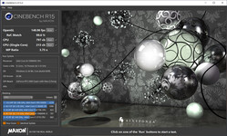 Cinebench R15 (cargador de 65 vatios)