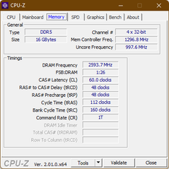 Memoria CPU-Z