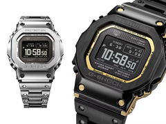 La Casio GMW-BZ5000D-1 (izquierda), y la GMW-BZ5000BD-1 (derecha), fotografiadas sobre fondo blanco. (Fuente de la imagen: Casio España - editado)