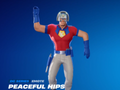 El emote Caderas pacíficas tal y como se muestra en el cliente de Fortnite (fuente de la imagen: iFireMonkey X)