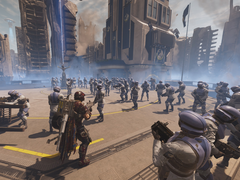 Una captura de pantalla de Helldivers 2 funcionando en un PC (fuente de la imagen: Comunidad Steam)