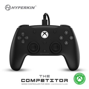 Hyperkin The Competitor en negro. (Fuente de la imagen: Hyperkin)