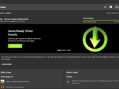 Nvidia GeForce Game Ready Driver 552.22 descargándose en la aplicación Nvidia (Fuente: Propia)