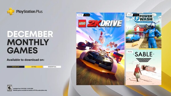 La línea completa de PlayStation Plus de diciembre de 2023 (Imagen: Sony)