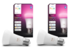 Las bombillas inteligentes Philips Hue A60 E27 Color ambiance 810 (izquierda) y 1100 (derecha). (Fuente de la imagen: Philips Hue)