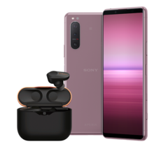 El Xperia 5 II rosa tiene un acabado brillante. (Fuente de la imagen: Sony)