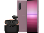 El Xperia 5 II rosa tiene un acabado brillante. (Fuente de la imagen: Sony)