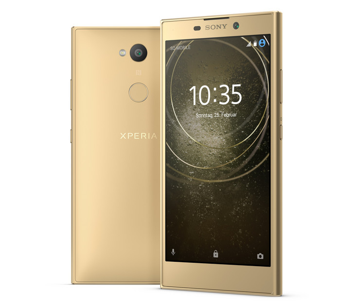 El Sony Xperia L2 tiene una pantalla HD 720p de 5,5 pulgadas.