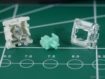 Colores de la carcasa Wooting Lekker V2. (Fuente de la imagen: Julian van der Merwe / Notebookcheck)