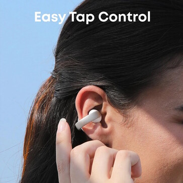 Los auriculares se pueden controlar de forma táctil (Fuente de la imagen: Anker)