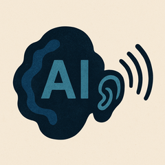 Ilustración abstracta que simboliza la tecnología auditiva impulsada por IA (Fuente de la imagen: OpenAI/DALL-E)