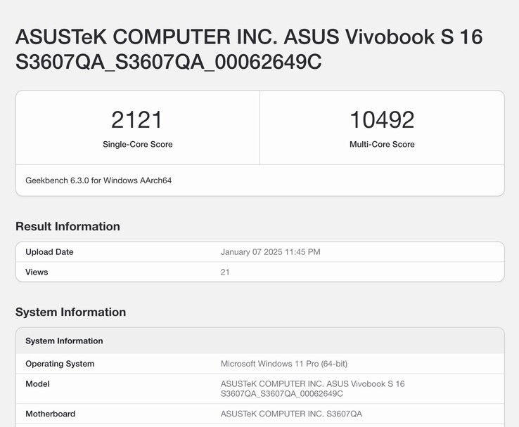 El Snapdragon X vainilla impresiona en Geekbench 6 multi-core. (Fuente de la imagen: Geekbench)