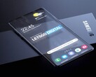 Una representación conceptual de un smartphone transparente del buque insignia de la Galaxia Samsung. (Fuente de la imagen: LetsGoDigital/Snoreyn)