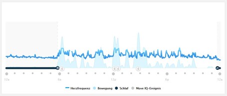 El tablero de día en Garmin Connect