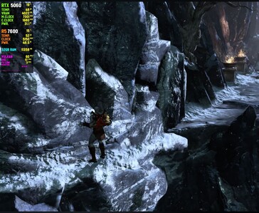 Captura de pantalla del juego «God of War III Remastered» ejecutándose en shadPS4 con una RTX 5060