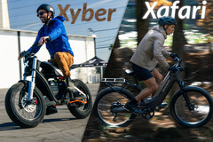 El Segway Xyber cuenta con un elegante faro delantero X LED, y el Xafari es un robusto desplazador de doble suspensión. (Fuente de la imagen: Segway)