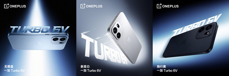 Tres opciones de color del Turbo 6V (Fuente de la imagen: OnePlus)
