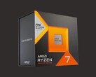 Un render del embalaje de venta al público de una CPU AMD Ryzen 7 7000 series X3D