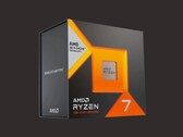 Un render del embalaje de venta al público de una CPU AMD Ryzen 7 7000 series X3D