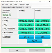 AS SSD (almacenamiento primario)