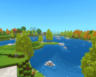 Un lago en Hytale