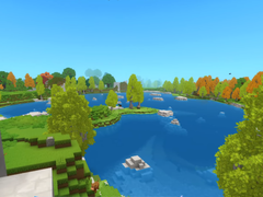 Un lago en Hytale