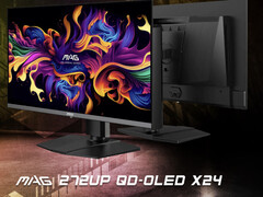 El MAG 272UP X24 comparte su panel Gen 4 QD-OLED con el MPG 272URX. (Fuente de la imagen: MSI)