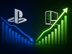 La popularidad de PlayStation parece estar decayendo en favor de los videojuegos para PC.
