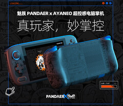 El PANDAER x AYANEO tiene un diseño llamativo. (Fuente de la imagen: Meizu)