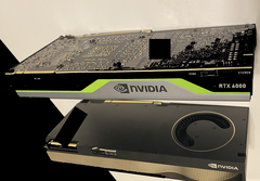 Un primer vistazo a la tarjeta Quadro RTX de NVIDIA basada en el amperio. (Fuente de la imagen: La Ley de Moore está muerta)