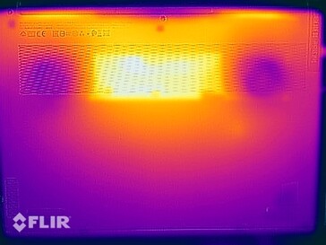 Temperaturas superficiales - prueba de esfuerzo (abajo)