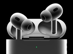 Render oficial de los AirPods Pro 2 de Apple. (Fuente de la imagen: Apple)