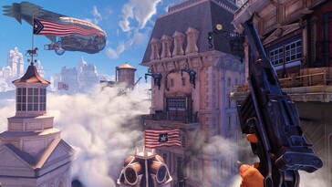 En la imagen: Una captura de pantalla de juego de BioShock Infinite.