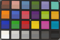 ColorChecker Passport: La mitad inferior de cada área de color muestra el color de referencia