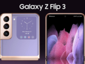 El último "Z Flip 3" se renderiza. (Fuente: LetsGoDigital)