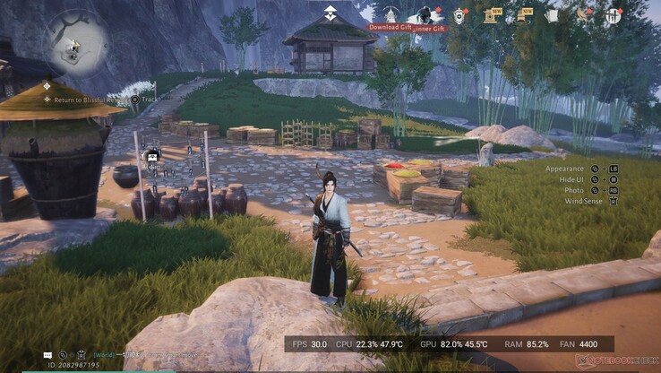 En entornos equilibrados, Where Winds Meet puede reproducirse muy suavemente