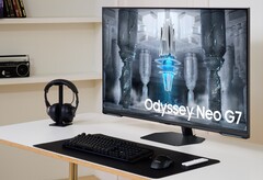 El primer monitor Mini-LED de 43 pulgadas para jugadores. (Fuente de la imagen: Samsung)