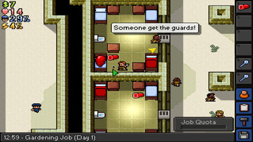 En la imagen: una captura de pantalla del juego The Escapists.