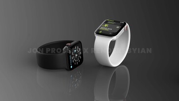 Apple Watch 7 Negro/Plata (imagen vía Jon Prosser)
