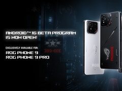 El Programa Beta Android 16 para la serie ROG Phone 9 no incluye el ROG Phone 9 FE. (Fuente de la imagen: Asus ROG)